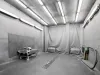 Blasting chamber interior