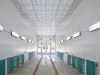 Freight wagons drying booth interior