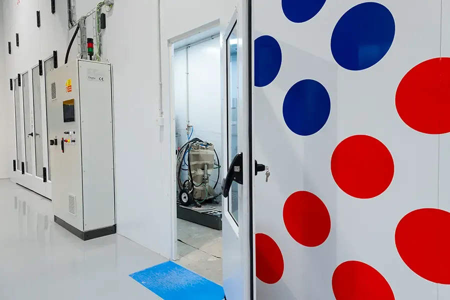 Vstup do pracoviště přípravy mokrých barev