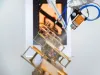 Automatic Robotic Wet Coating of plastic flushers