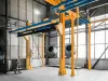 Overhead conveyor with parts
