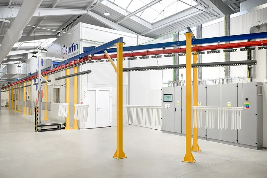 Esco control panel and overhead conveyor