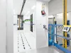Exterior view of a coating line