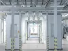 View through the coating line