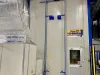 Cleaning booth entrance