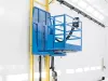 Coating booth lifting platform