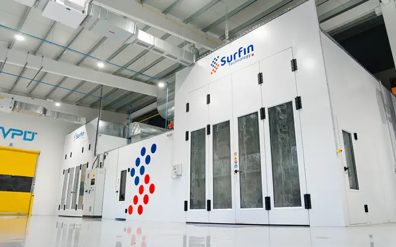 Dual white wet coating booths from SURFIN Technology