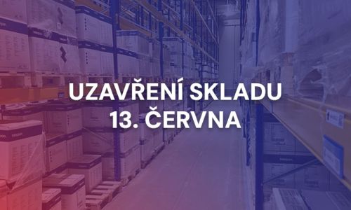 Upozornění na uzavření skladu 13. června 2025