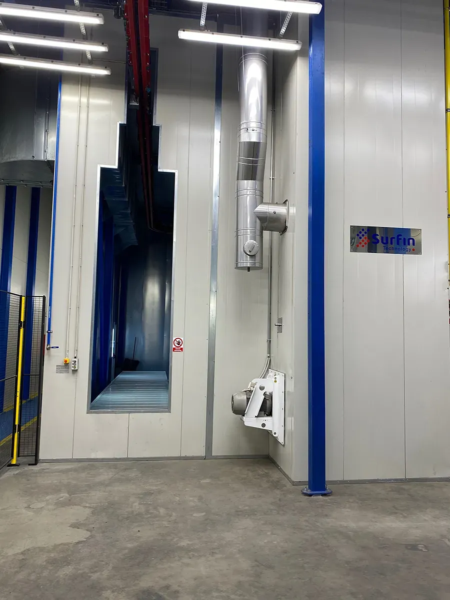 Cooling zone entrance