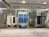 Semi-automated powder coating line