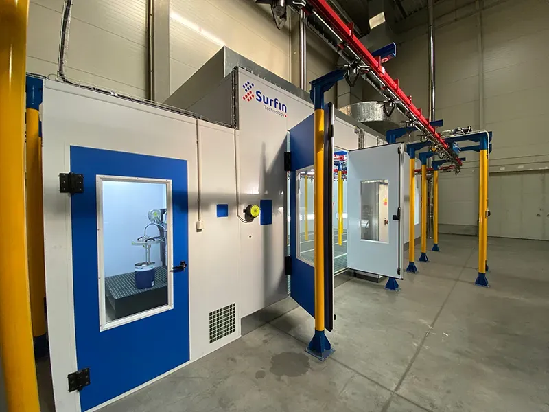 View of the coating coating preparation room