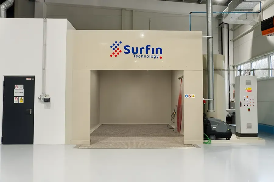 Mycí box - vnitřní pohled