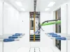 Interior view of a coating line