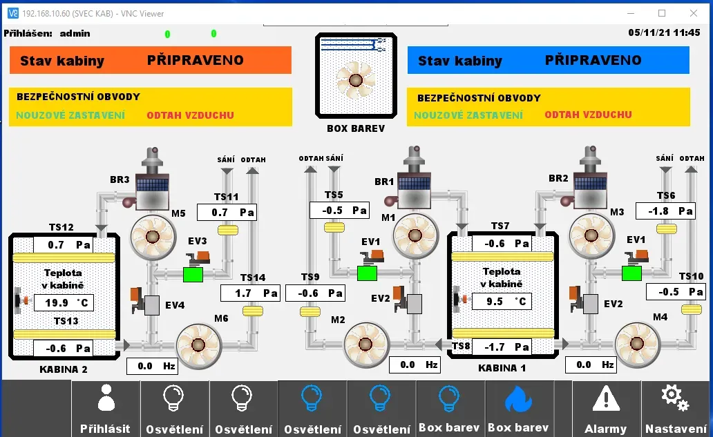 Control software interface