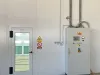 Coating booth side view