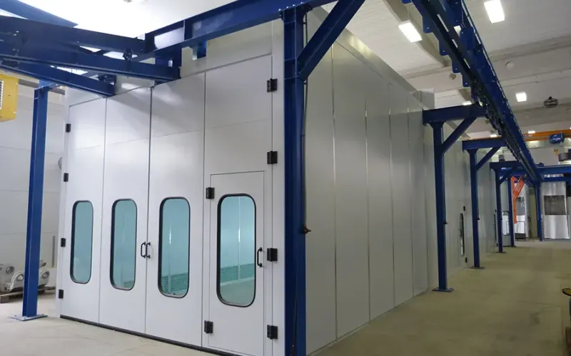 Wet coating line