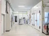 Coating and flame stations