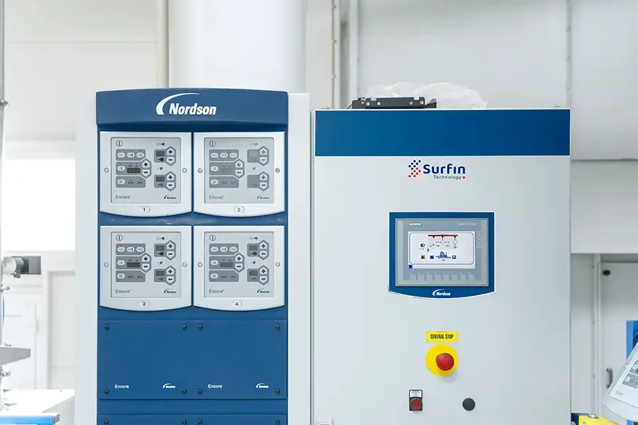 Ovládání lakovacích manipulátorů Nordson