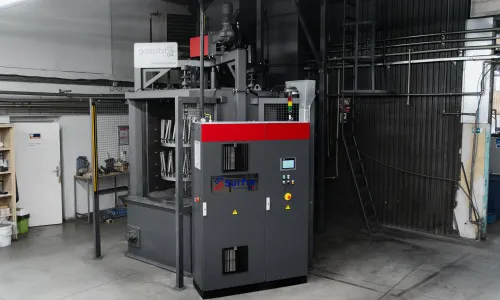 Karuselové tryskací zařízení zdvojnásobilo výrobní kapacitu