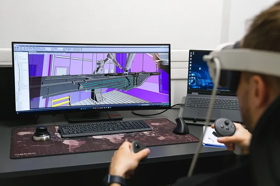 Tvorba robotické trajektorie ve VR prostředí