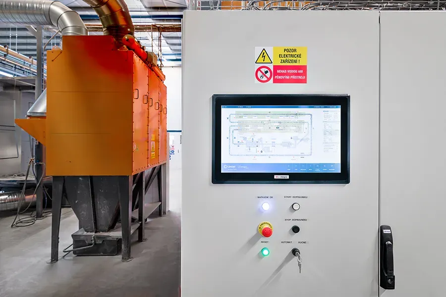 Control system software main panel