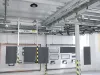 Overhead conveyor with parts