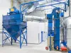 Blasting equipment side view
