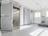 Blasting chambers side view