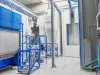 Automatic coating booth outside view