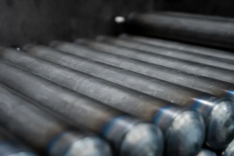 Ocelové patrony před tryskáním