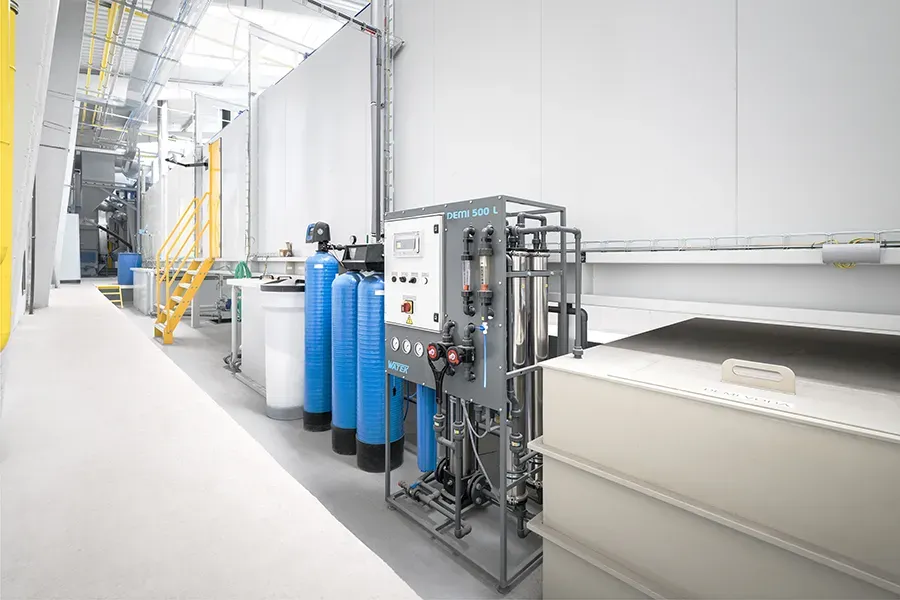 Chemical pre-treatment tanks