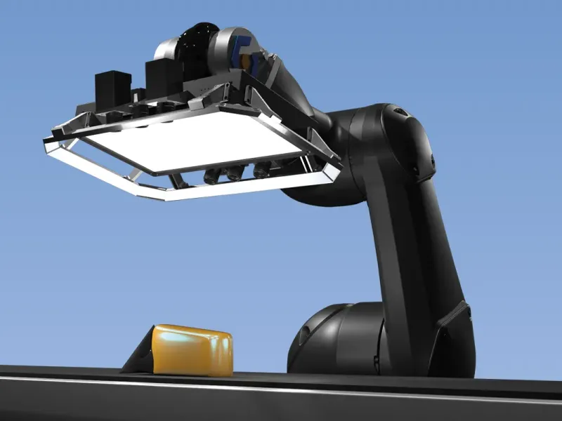 Robotické zařízení pro detekci defektů lakovaných povrchů