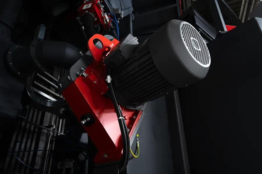 Metací turbína detail