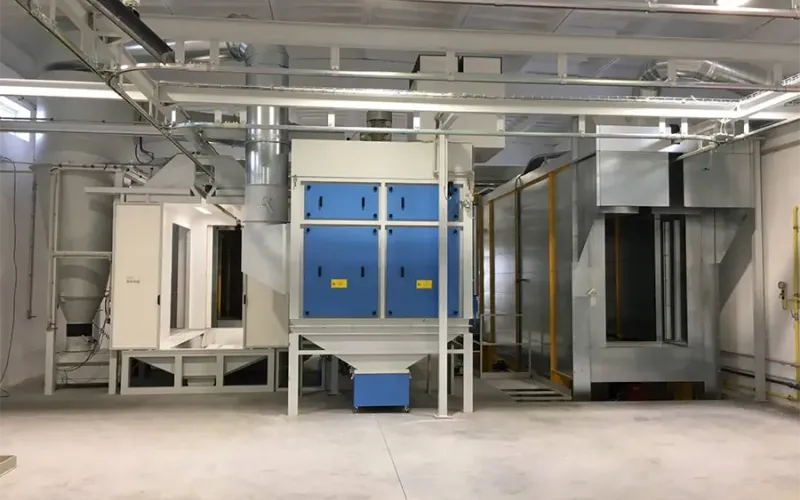 Semi-automated powder coating line Profi plech