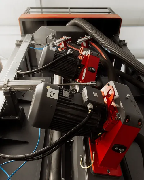 Metací turbíny - detail