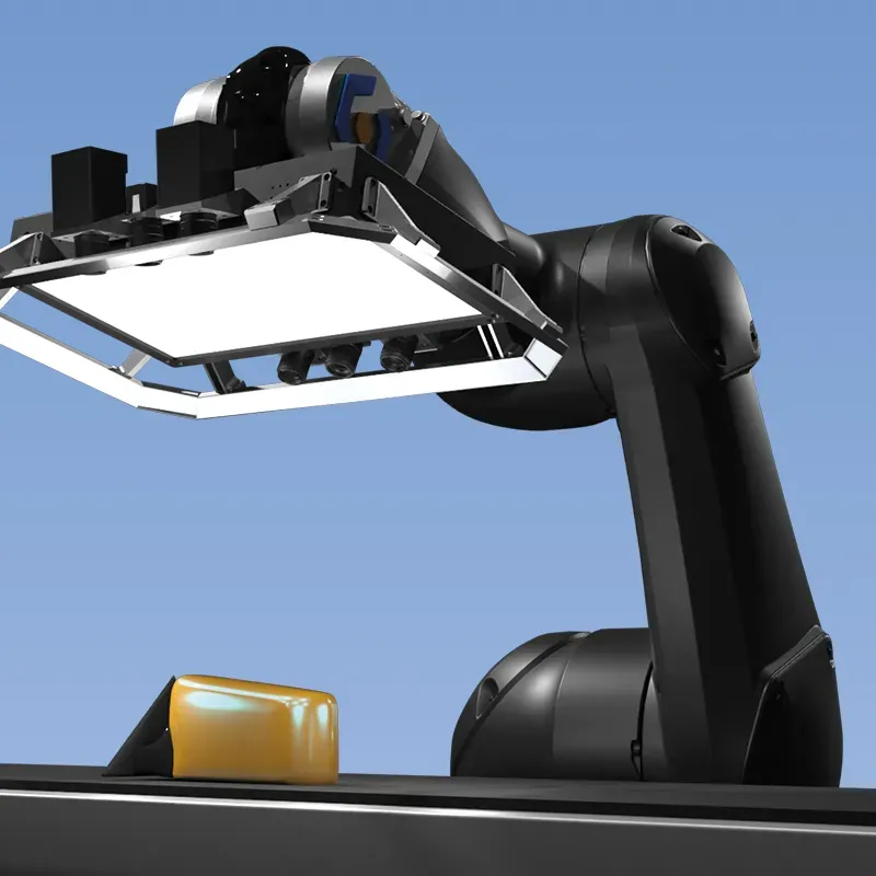 Robotické zařízení pro detekci defektů lakovaných povrchů