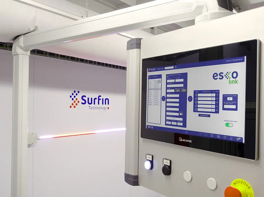 Esco control panel close-up