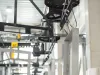 Fireplace components on conveyor